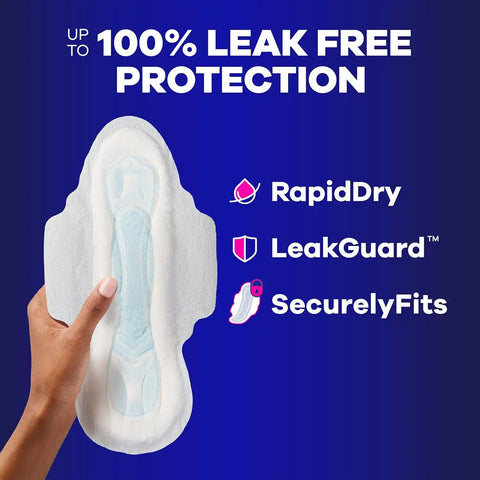 Always Maxi Overnight Feminine Pads with Wings for Women, Size 4, Overnight Absorbency, Unscented, Up to 100% Leak-Free Protection, 72 Count